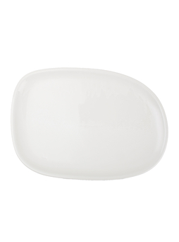 Assiette ovale CERES 330x230mm Porcelaine Blanc - Fine2Dine