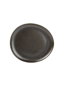 Assiette ovale CERES 254x228mm Black - Fine2Dine