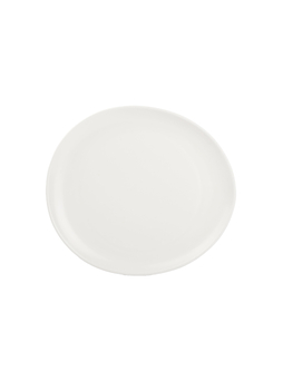 Assiette ovale CERES 254x228mm Porcelaine Blanc - Fine2Dine