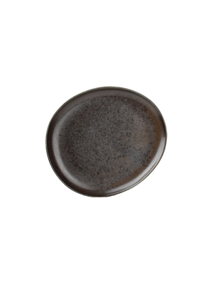 Assiette ovale CERES 210x185mm Black - Fine2Dine