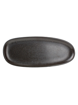 Assiette ovale CERES 340x145mm Porcelaine Black - Fine2Dine