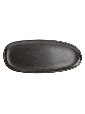 Assiette ovale CERES 340x145mm Black - Fine2Dine