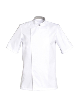Veste de cuisine manches courtes blanc 