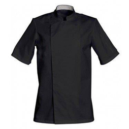 Veste de cuisine manches courtes noir - Henri Julien