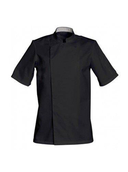 Veste de cuisine manches courtes noir 