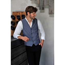 Gilet felix denim gris - Henri Julien