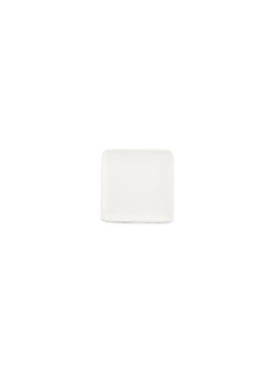 Assiette carrée WHITE DUSK 100x100mm Blanc - Fine2Dine