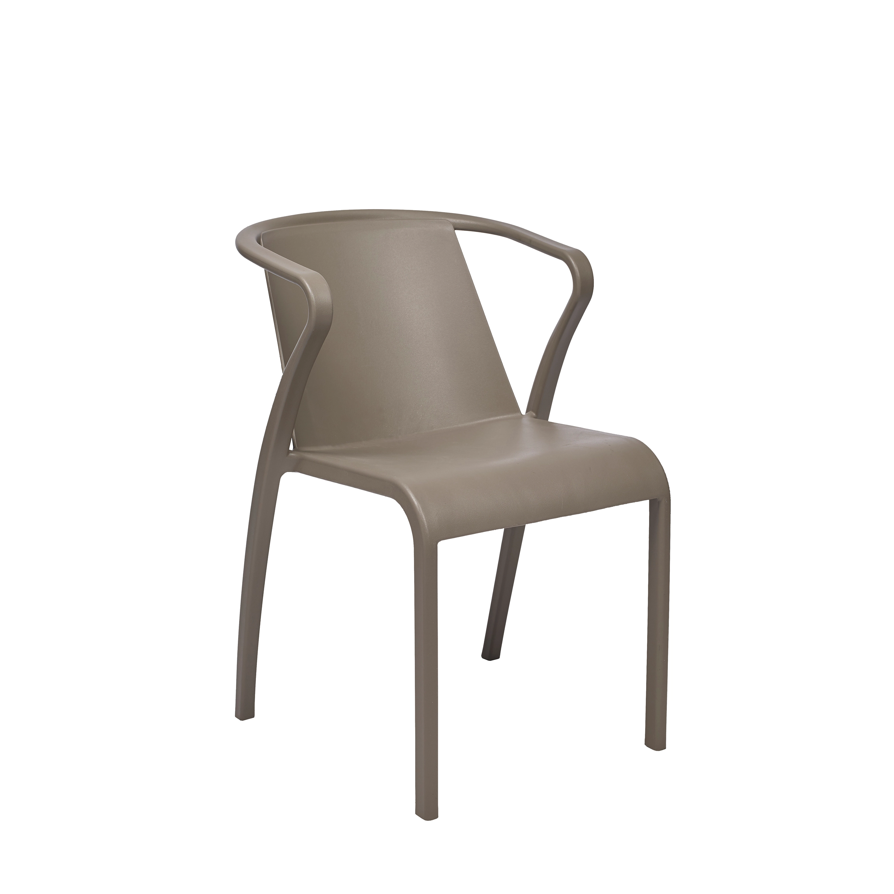 Fauteuil FADO Polypropylène 52x56xh76cm Taupe - Ezpeleta - Henri Julien