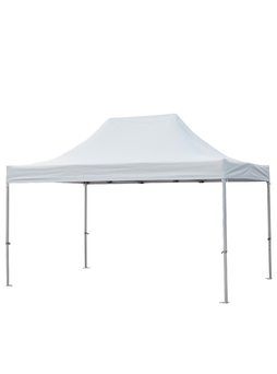 Tente de réception parapluie aluminium/PVC Blanc