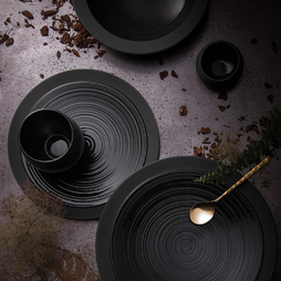 Assiette Bassin Creux BAHIA ONYX Ø260mm Noir - Degrenne - Henri Julien