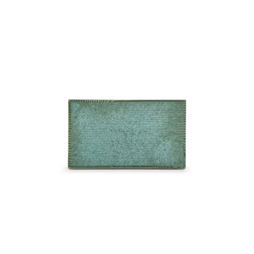 Plat de service TERRA GREEN 175x100xh10mm Porcelaine Vert - Henri Julien