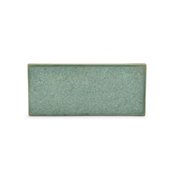 Plat de service TERRA GREEN 255x115xh20mm Porcelaine Vert - Henri Julien