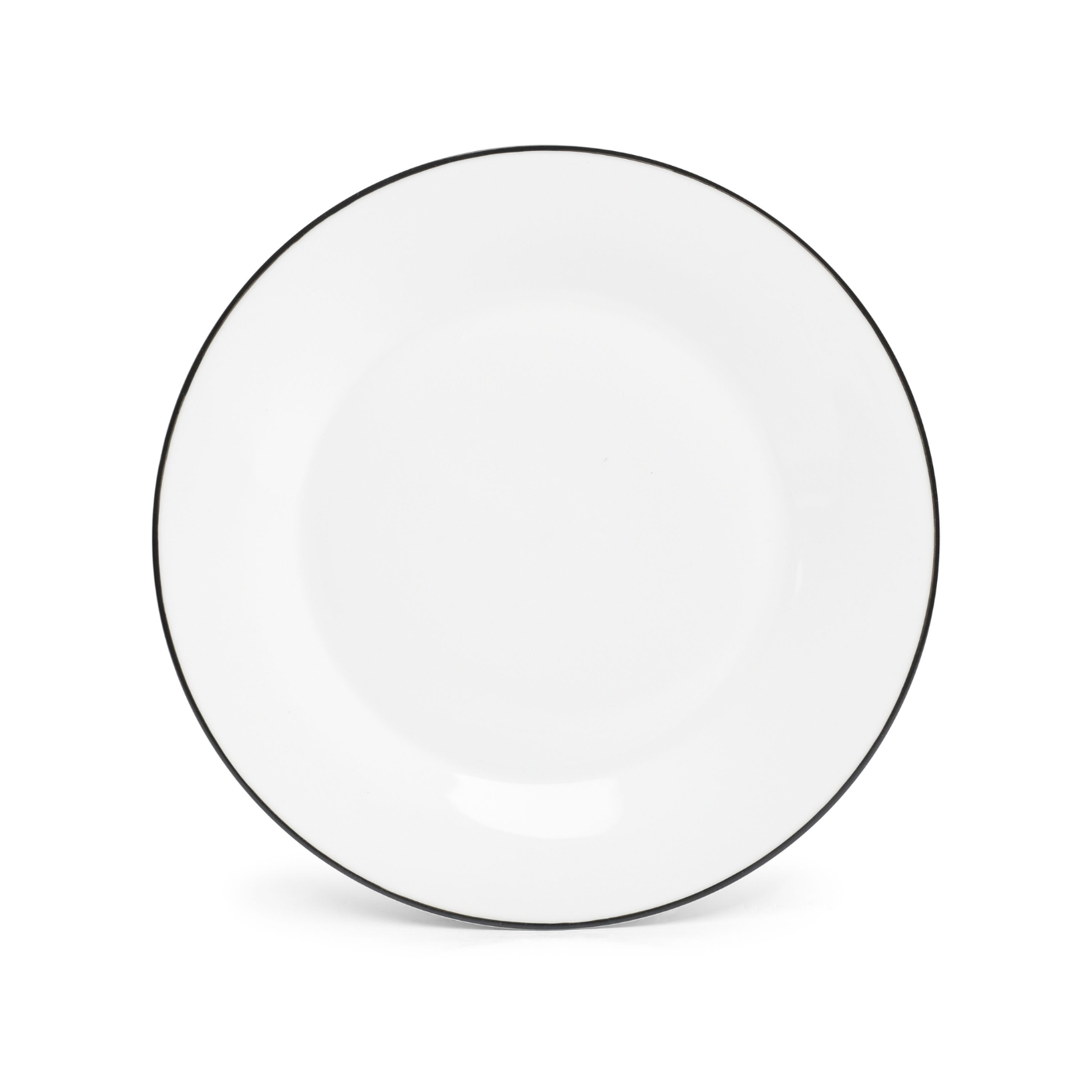 Assiette plate BASIC FILET NOIR Ø270mm Porcelaine Blanc et Noir - Fine2Dine - Henri Julien