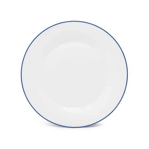 Assiette plate BASIC FILET BLEU Ø270mm Porcelaine Blanc et Bleu - Fine2Dine - Henri Julien