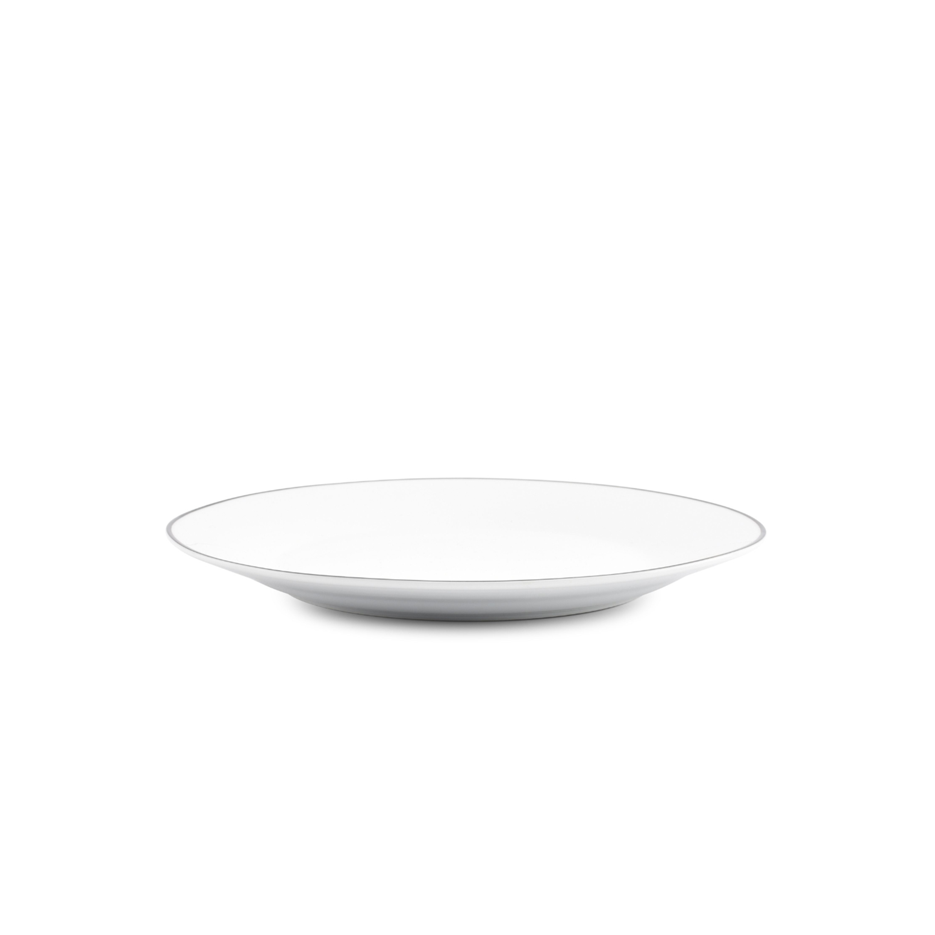 Assiette plate BASIC FILET NOIR Ø240mm Porcelaine Blanc et Noir - Fine2Dine - Henri Julien