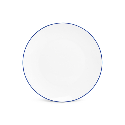 Assiette plate BASIC FILET BLEU Ø240mm Porcelaine Blanc et Bleu - Fine2Dine - Henri Julien