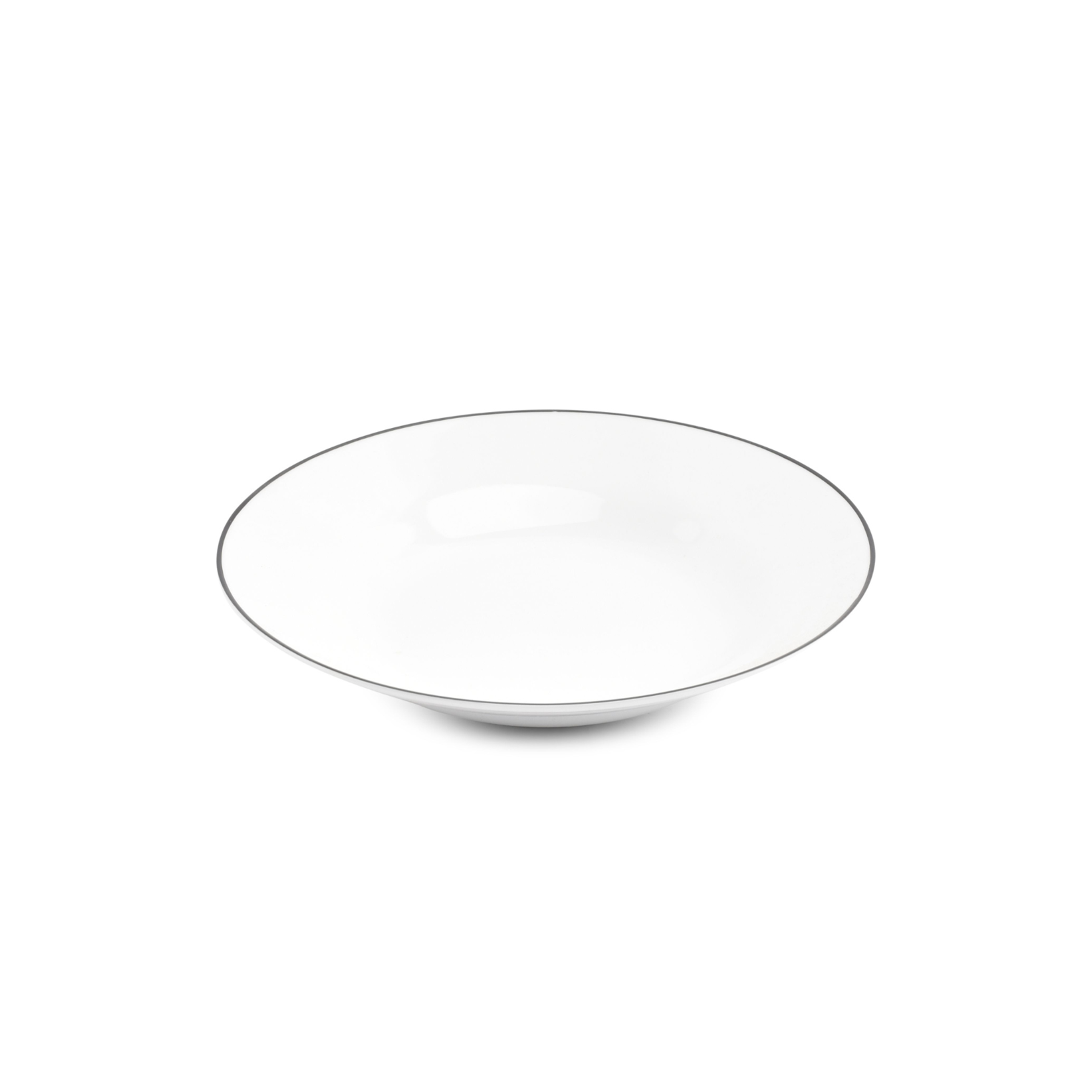 Assiette creuse BASIC FILET NOIR Ø230mm Porcelaine Blanc et Noir - Fine2Dine - Henri Julien