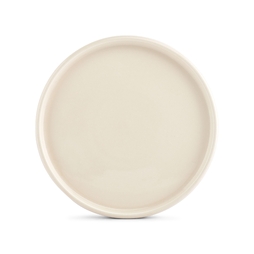 Assiette plate bord droit CURVO VANILLE Ø270xh25mm Porcelaine Beige - Fine2Dine - Henri Julien