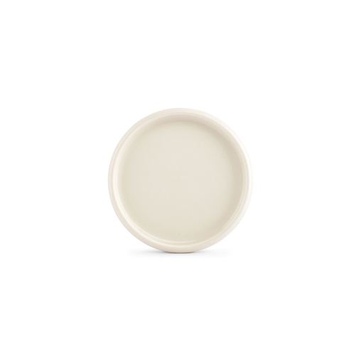 Assiette plate bord droit CURVO VANILLE Ø125xh15mm Porcelaine Beige - Fine2Dine - Henri Julien