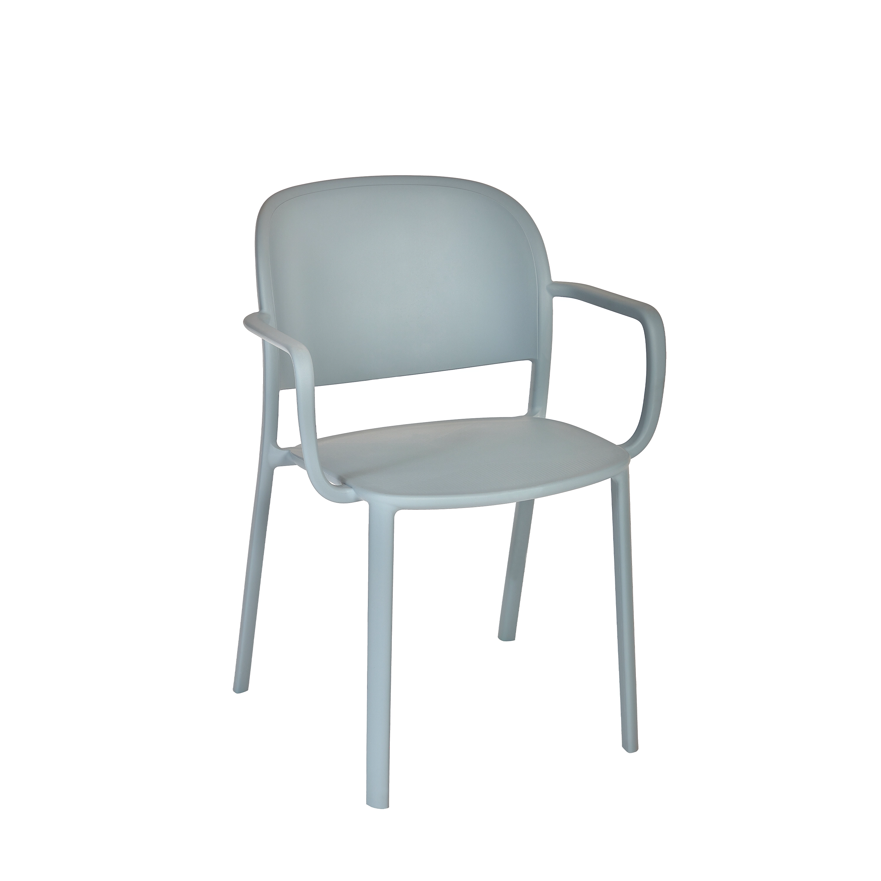 Fauteuil TRENA Polypropylène 59x54xh80cm Blue grey - Ezpeleta - Henri Julien