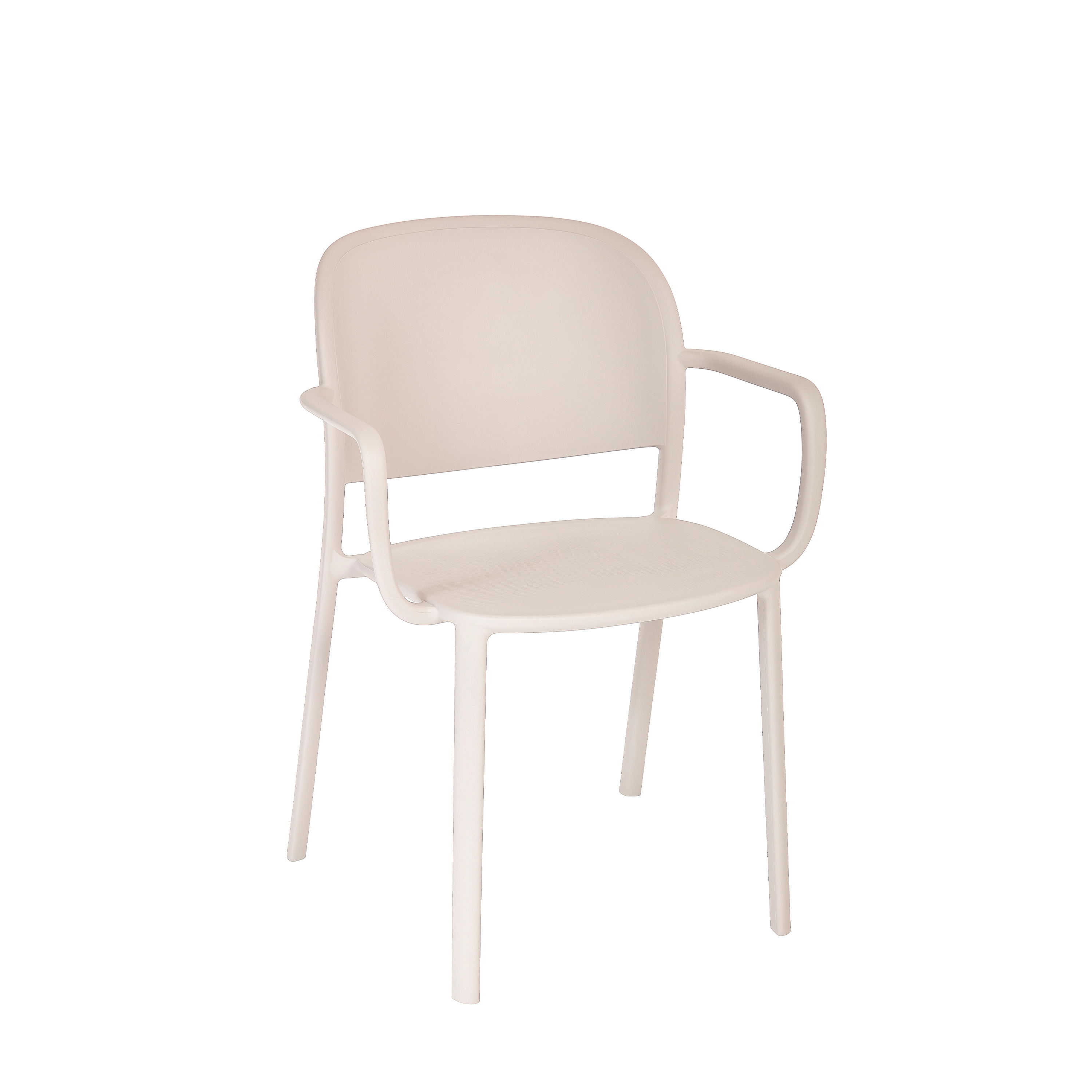 Fauteuil TRENA Polypropylène 59x54xh80cm Pearl - Ezpeleta - Henri Julien