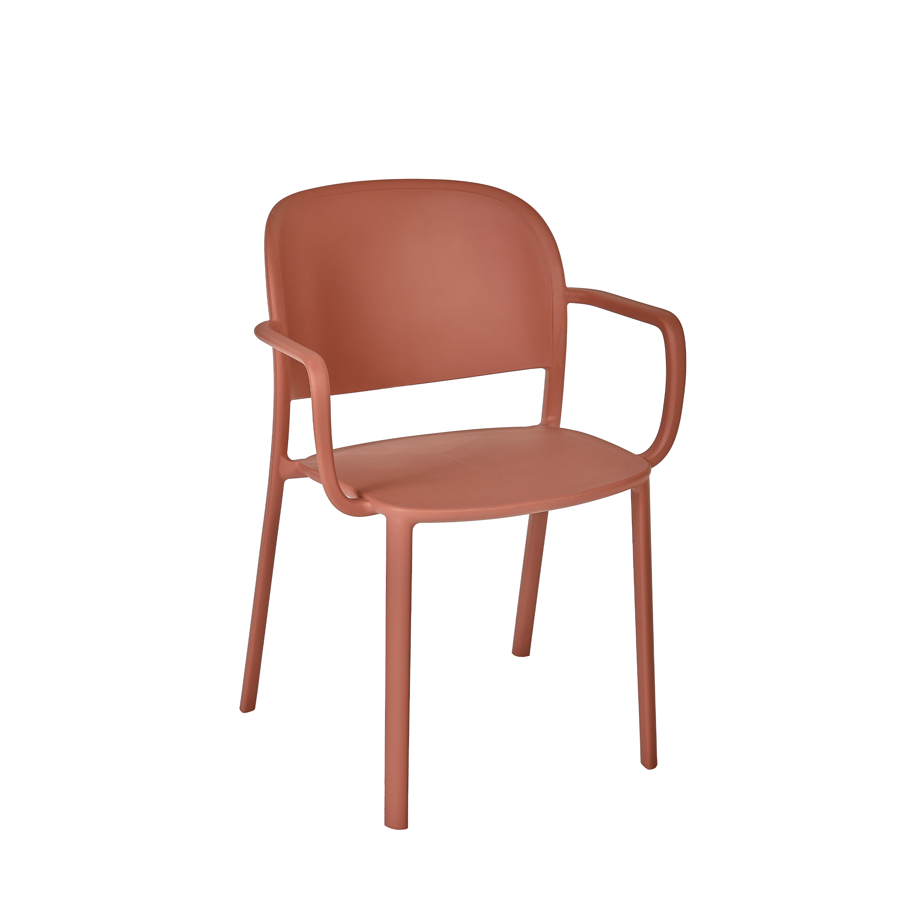 Fauteuil TRENA Polypropylène 59x54xh80cm Terracotta - Ezpeleta - Henri Julien