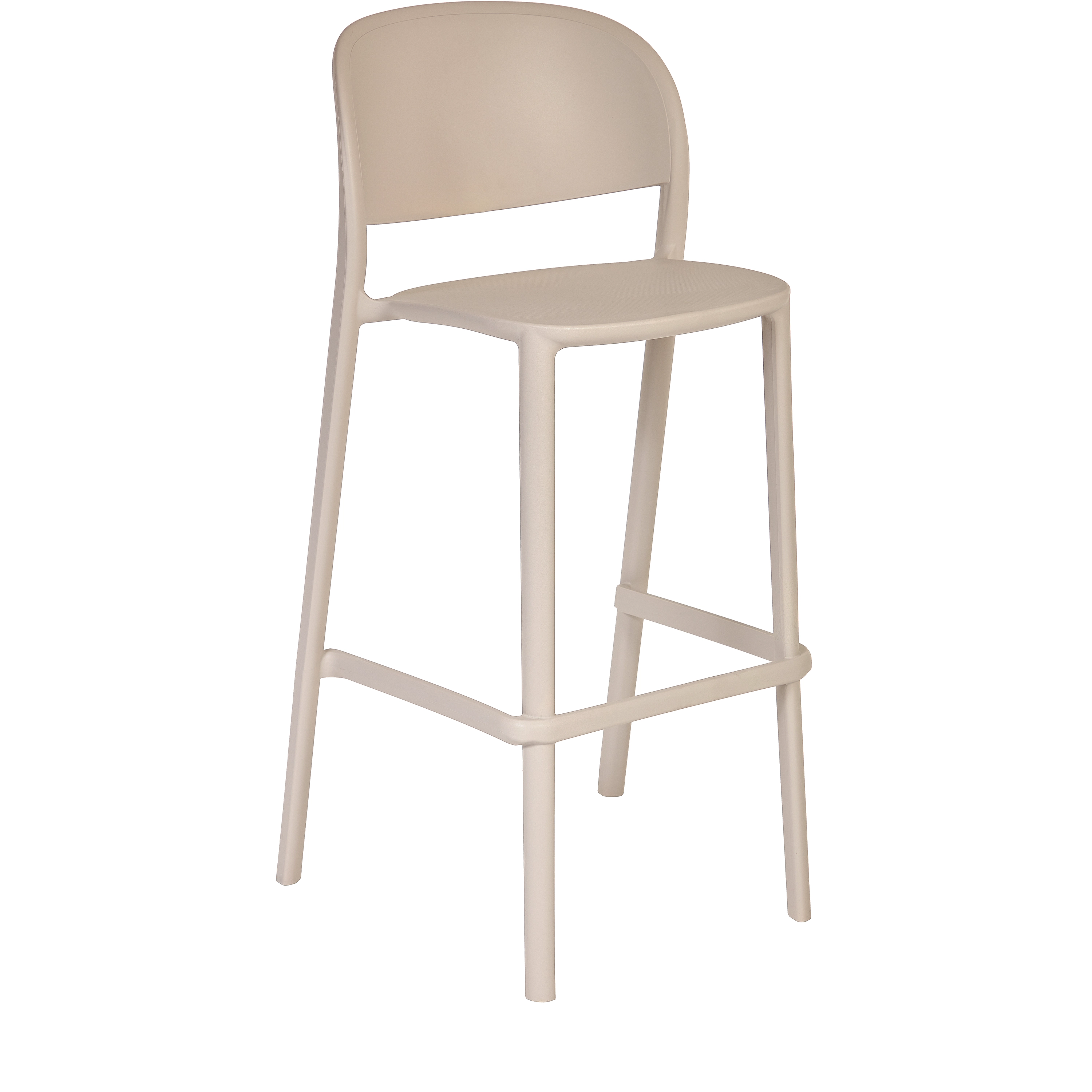 Tabouret TRENA Polypropylène 54x49x106cm Pearl - Ezpeleta - Henri Julien