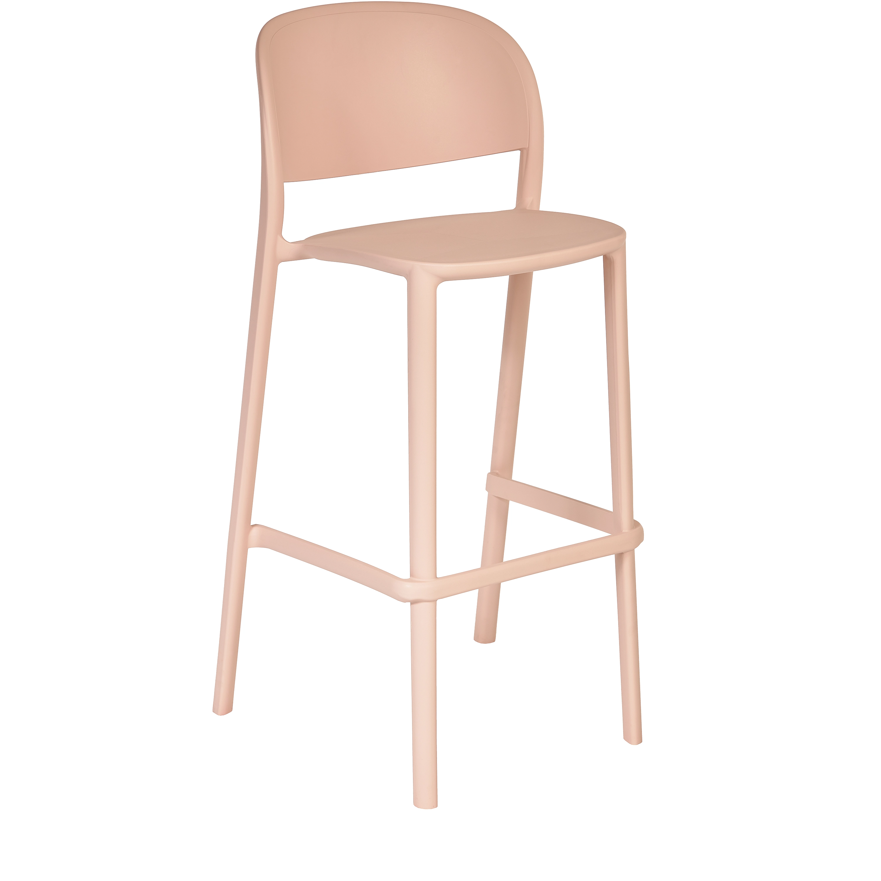 Tabouret TRENA Polypropylène 54x49x106cm Soft pink - Ezpeleta - Henri Julien