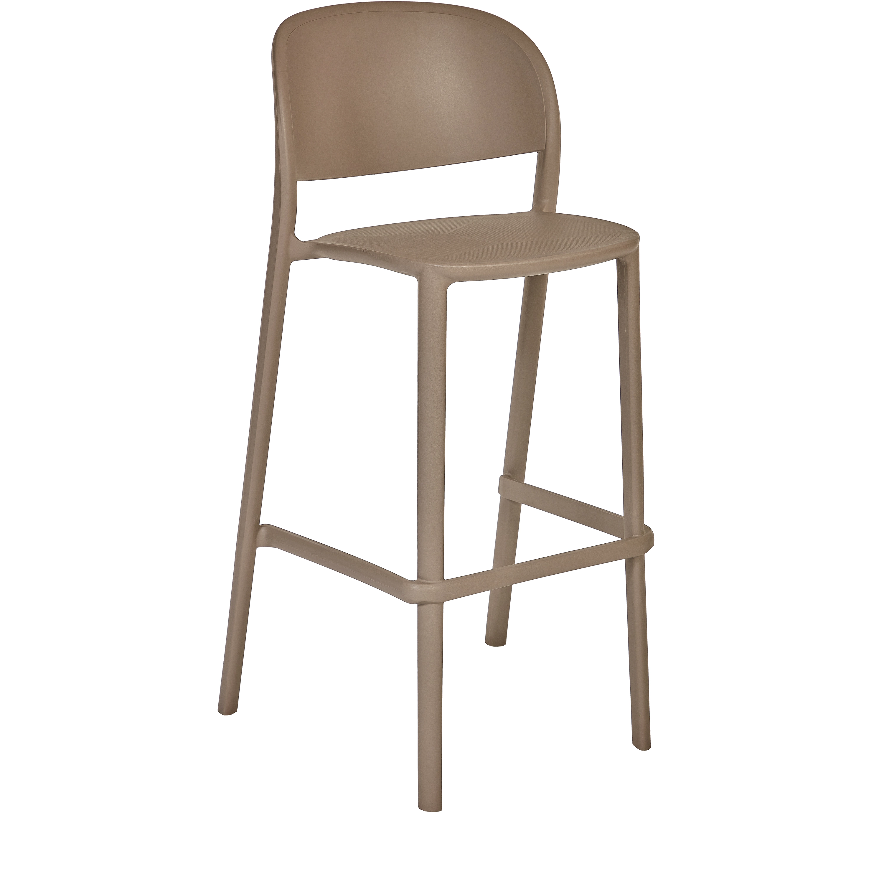 Tabouret TRENA Polypropylène 54x49x106cm Taupe - Ezpeleta - Henri Julien