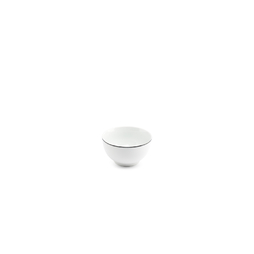 Bol BASIC FILET NOIR Ø140xh80mm 62cl Porcelaine Blanc et Noir - Fine2Dine - Henri Julien