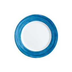 Assiette\u0020plate\u0020RESTAURANT\u0020BRUSH\u0020\u00D8235mm\u0020Verre\u0020Tremp\u00E9\u0020Blue\u0020Jeans\u0020\u002D\u0020Arcoroc