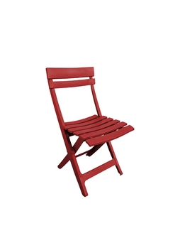 Chaise pliante SQUARE Rouge - Grosfillex