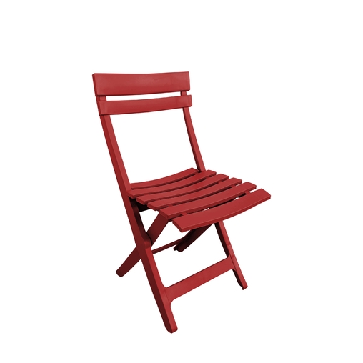 Chaise pliante SQUARE Rouge - Grosfillex - Henri Julien