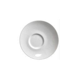 Soucoupe à Café Asymétrique ATTESA Ø132mm Porcelaine Blanc - Henri Julien