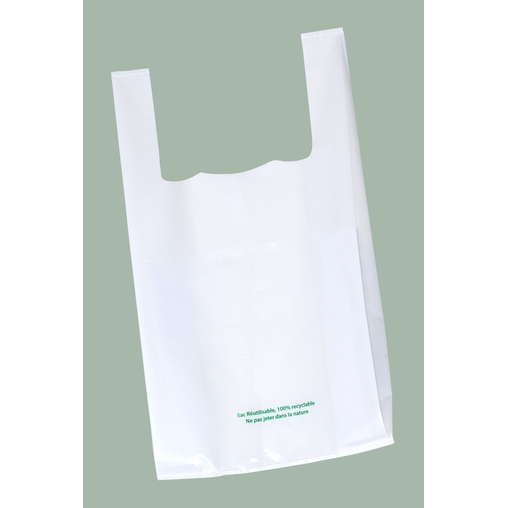 500 Sacs Bretelles Blanc 100% recyclable - Henri Julien