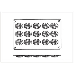 Moule 15 Mini Madeleines silicone - Henri Julien