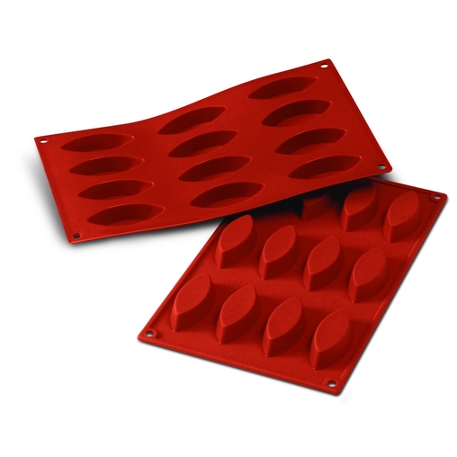 Moule 12 Barquettes Ovales silicone - Henri Julien