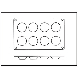 Moule 8 Tartelettes silicone - Henri Julien