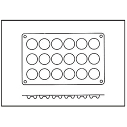 Moule 18 Mini Savarins silicone - Henri Julien