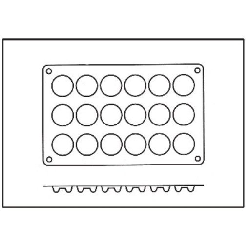 Moule 18 Mini Savarins silicone - Henri Julien