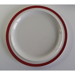 Assiette\u0020Plate\u0020\u0027500\u0027\u0020M\u00E9lamine\u0020\u00D8222mm\u0020Aile\u0020Rouge