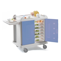 Chariot Gastro Monobloc Bleu 4 portes - Saint Romain - Henri Julien