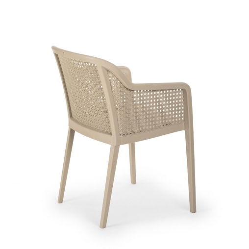 Fauteuil ANTIBES Polypropylène 56x60x81cm Beige - Henri Julien