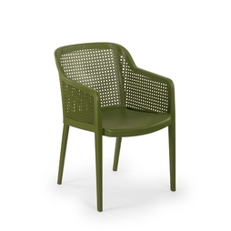 Fauteuil ANTIBES Polypropylène 56x60x81cm Khaki - Henri Julien