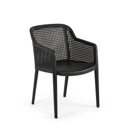 Fauteuil\u0020ANTIBES\u0020Polypropyl\u00E8ne\u002056x60x81cm\u0020Noir