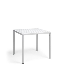 Table CUBE Blanc 80x80
