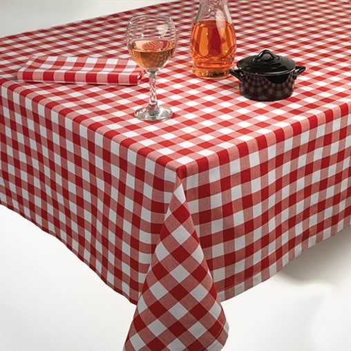 Nappe Tissu Capri Rouge - Henri Julien