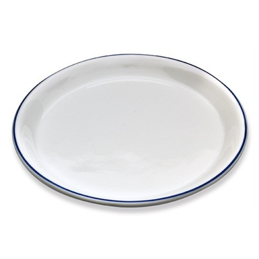 Assiette Porcelaine Fond Thermique ø226 Filet bleu - Henri Julien