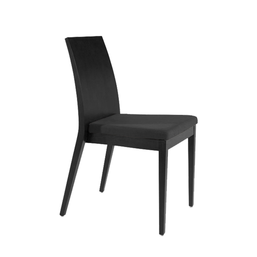 Chaise assise garnie COPENHAGUE Noir - Henri Julien