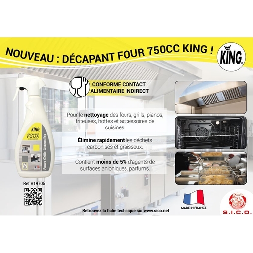 Décapant four king - Spray 750 mL - Henri Julien